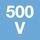 Nominal voltage 500 V